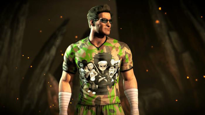 Johnny Cage (T-Shirt The Boondocks) - футболка Гетто